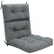 Tufted Outdoor Patio Chair Seating Pad with 4 Attached String Ties